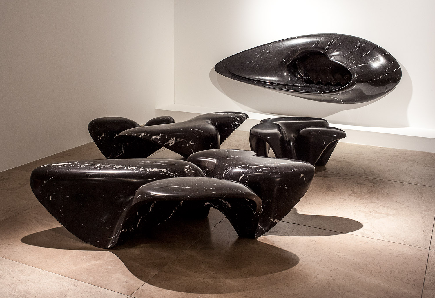 Zaha Hadid, Coffee Tables 'Mercuric' (Set of 3)