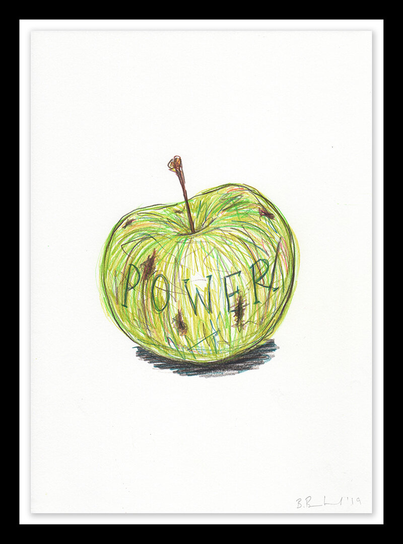 Green Apple Still Life Spiral Notebook by Michelle Calkins - Pixels