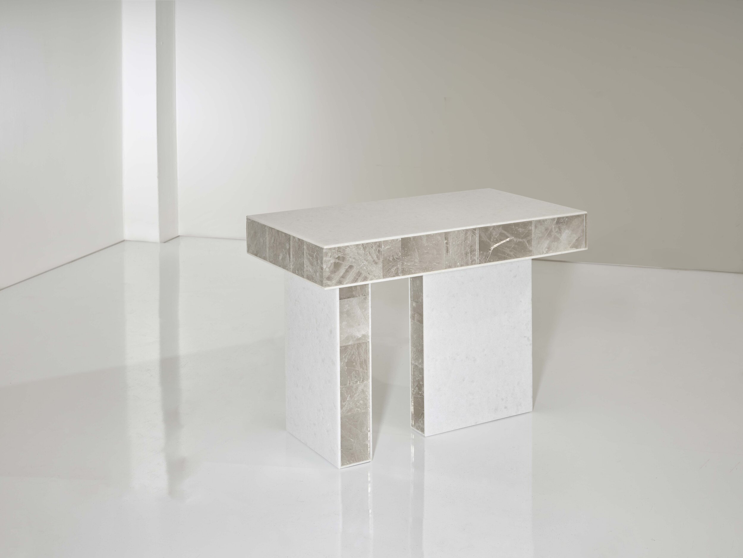 Mattia Bonetti, Bedside table  'Rock Crystal', 2014