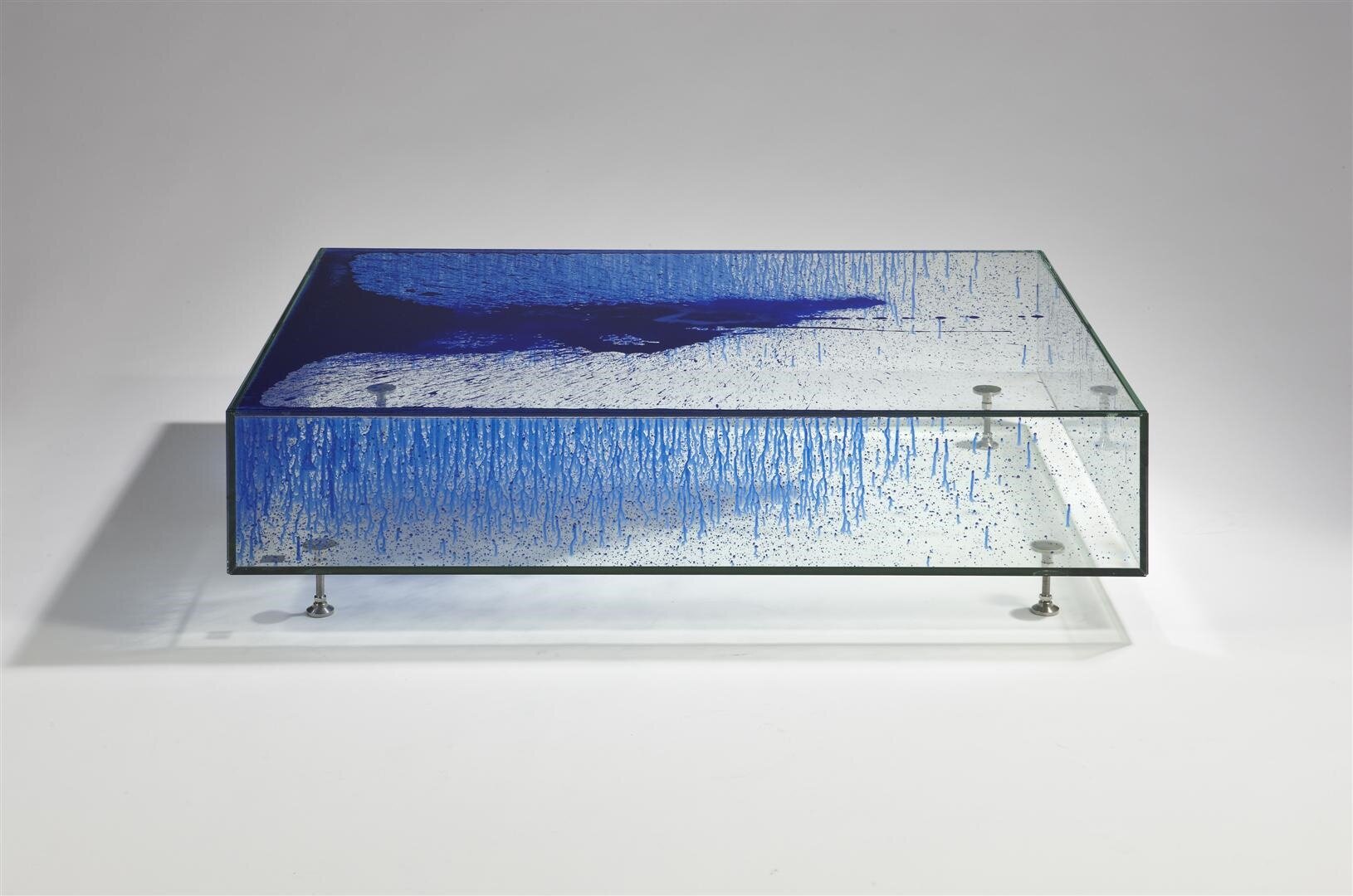 Fredrikson Stallard, Coffee Table 'Unit #3' Blue Monochrome