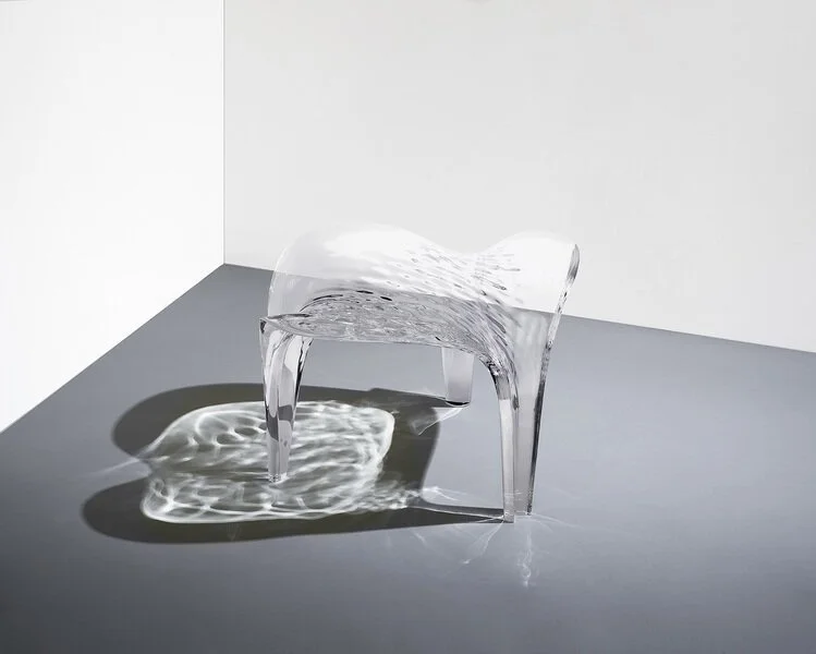 Zaha Hadid, Stool 'Liquid Glacial (Clear)'