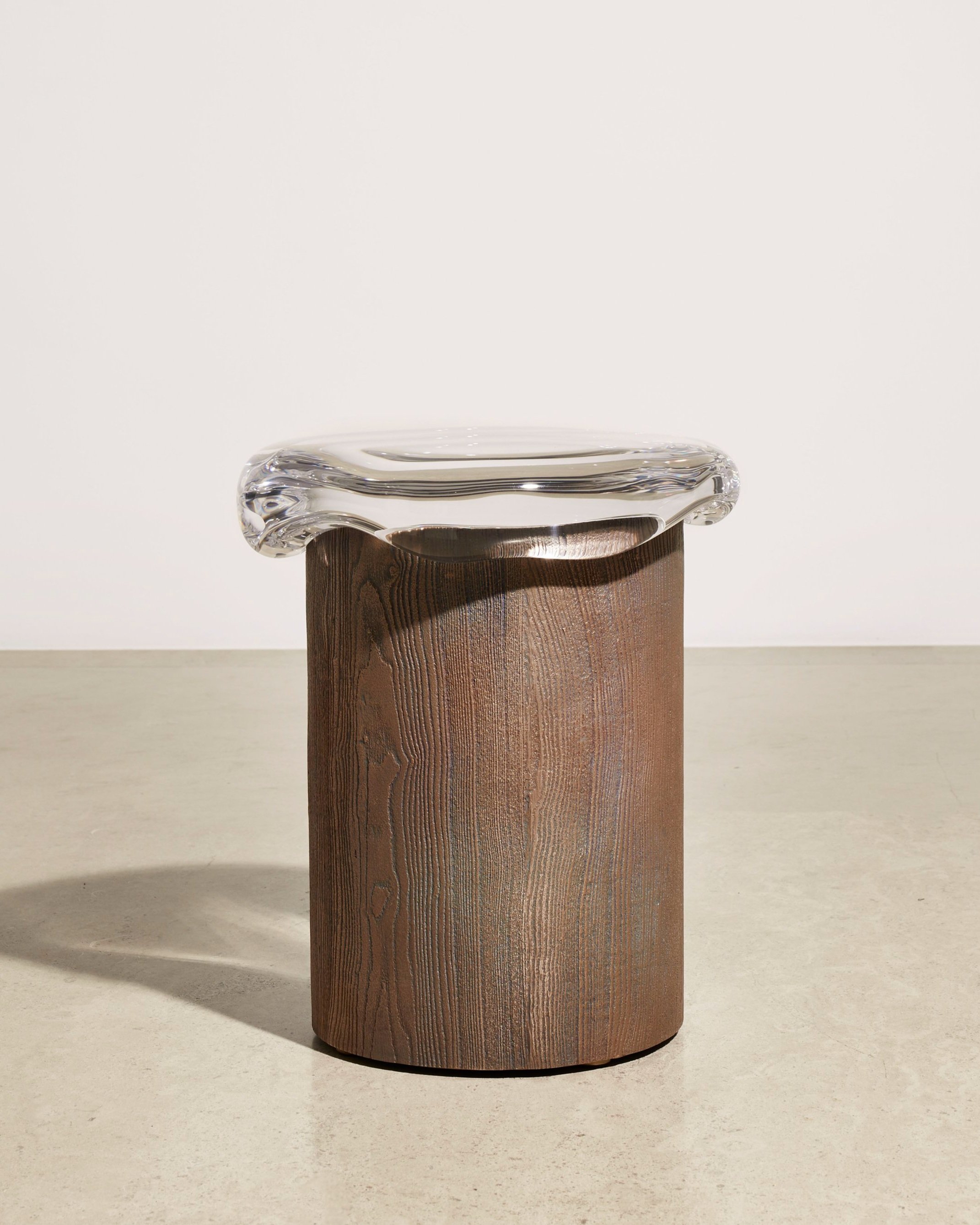 Mattia Bonetti, Side Table 'Bonbon Round' Bronze 