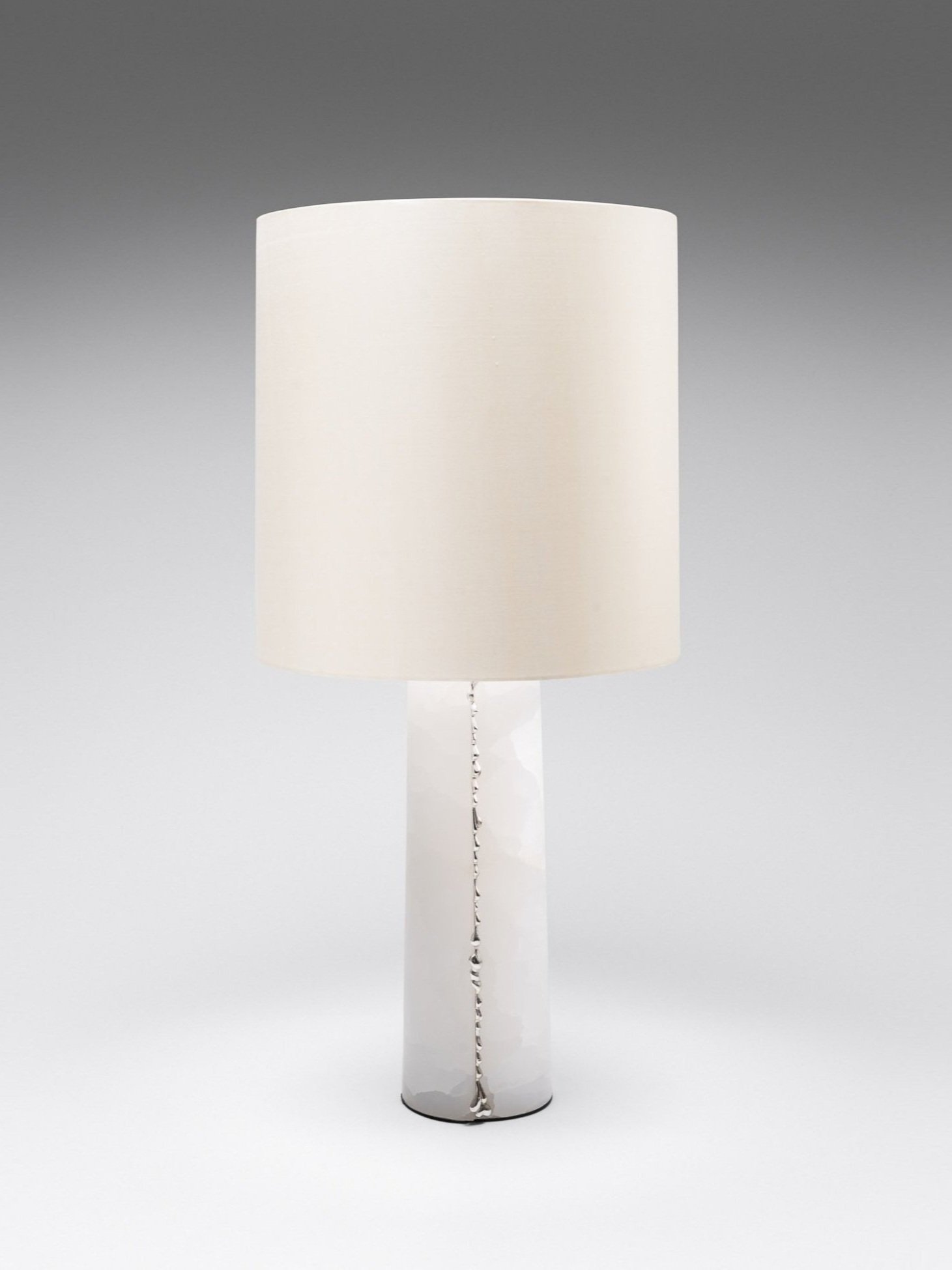 Mattia Bonetti Table Lamp, 'Onyx: Silver'