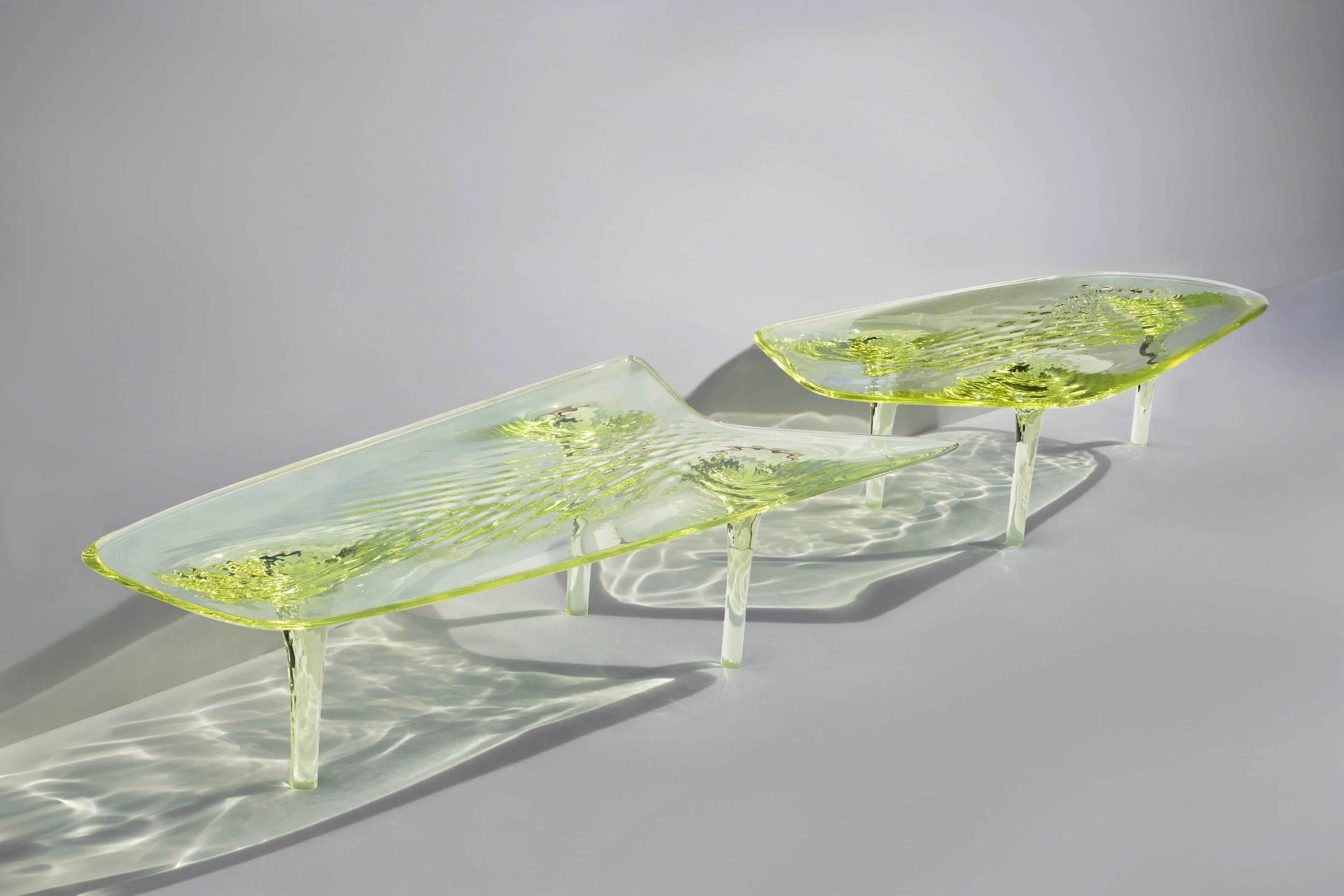 ZH Dining Table 'Liquid Glacial' Colour — DAVID GILL GALLERY