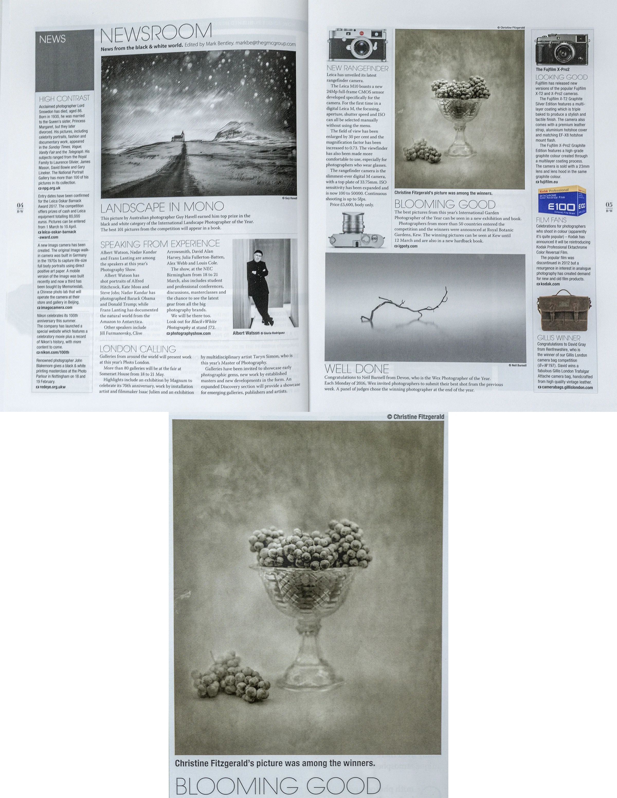 BLACK+WHITE PHOTOGRAPHY. Issue 200, March 2017.