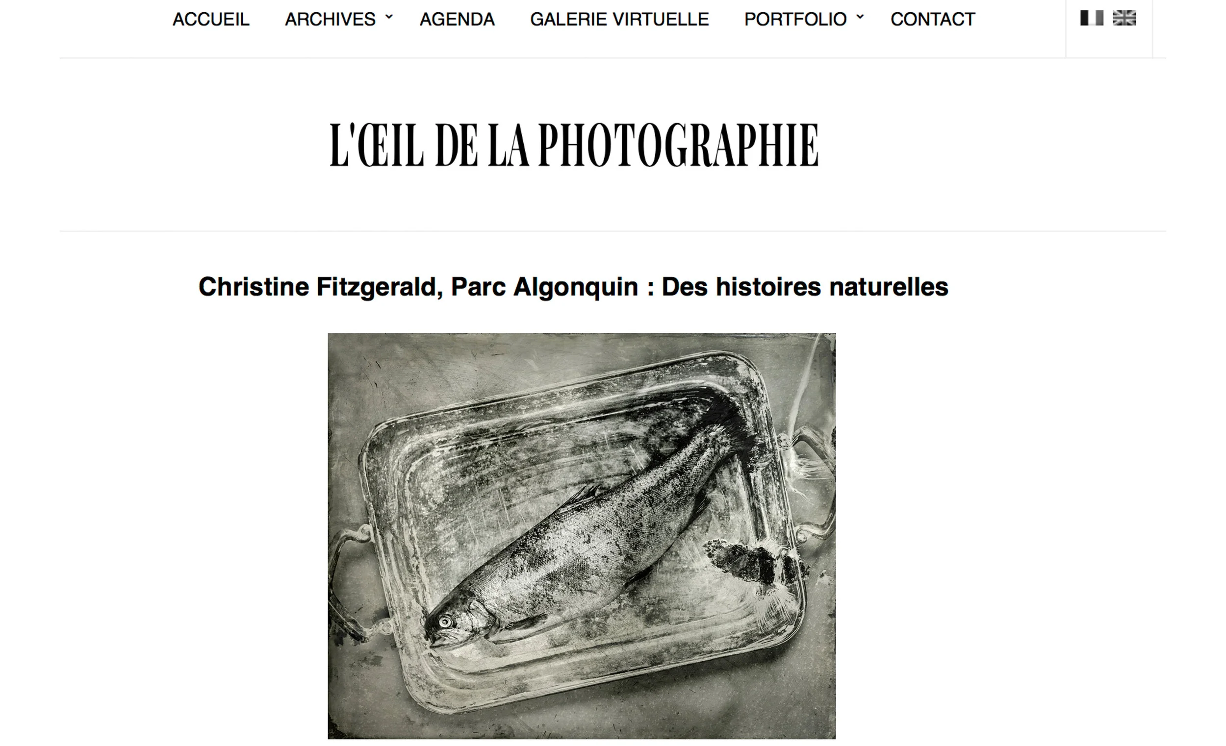 L'Oeil de la photographie, August 19, 2017 issue.