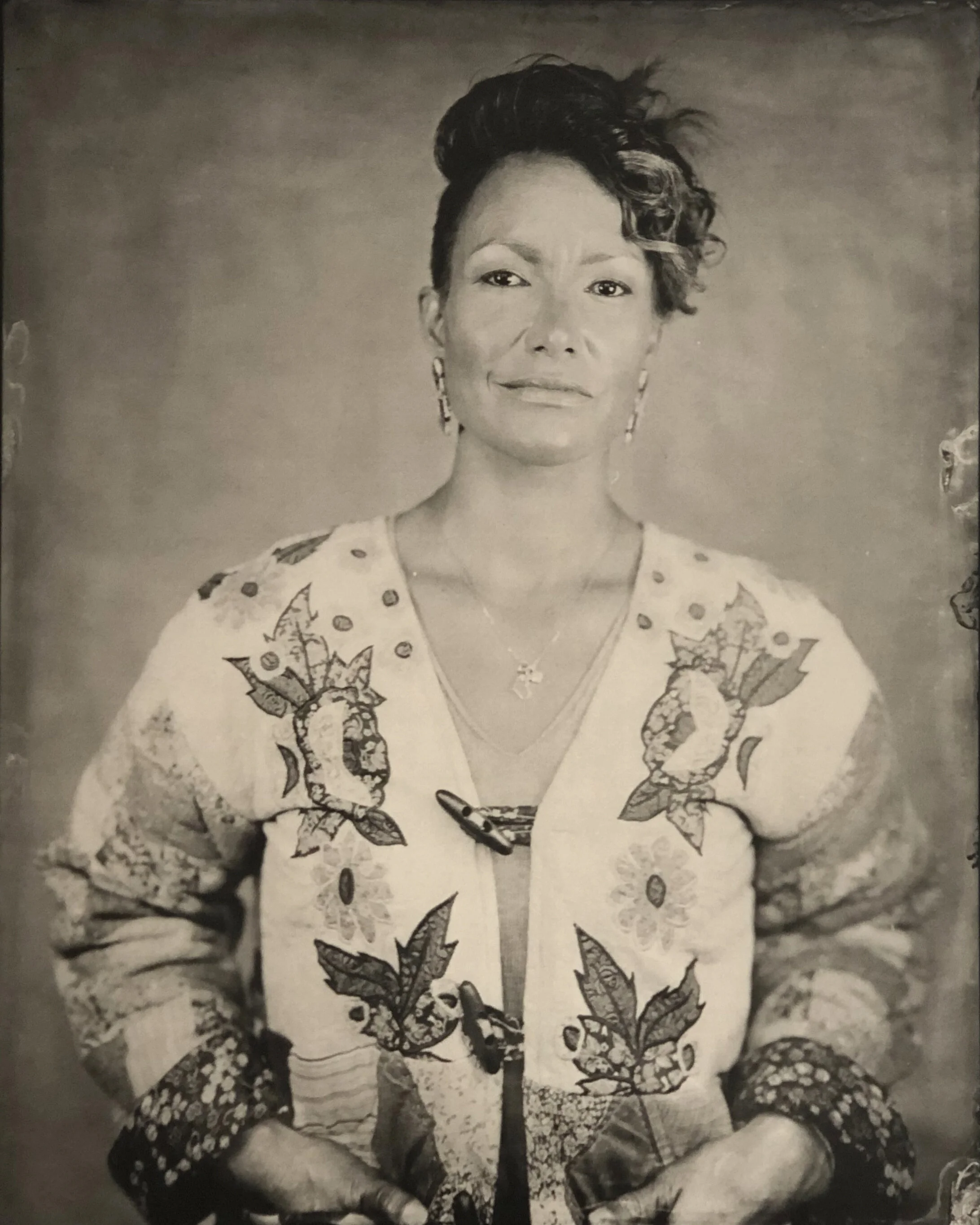 Waneek Horn-Miller , 2019 Platinum/Palladium Print From Collodion Photographic Plate