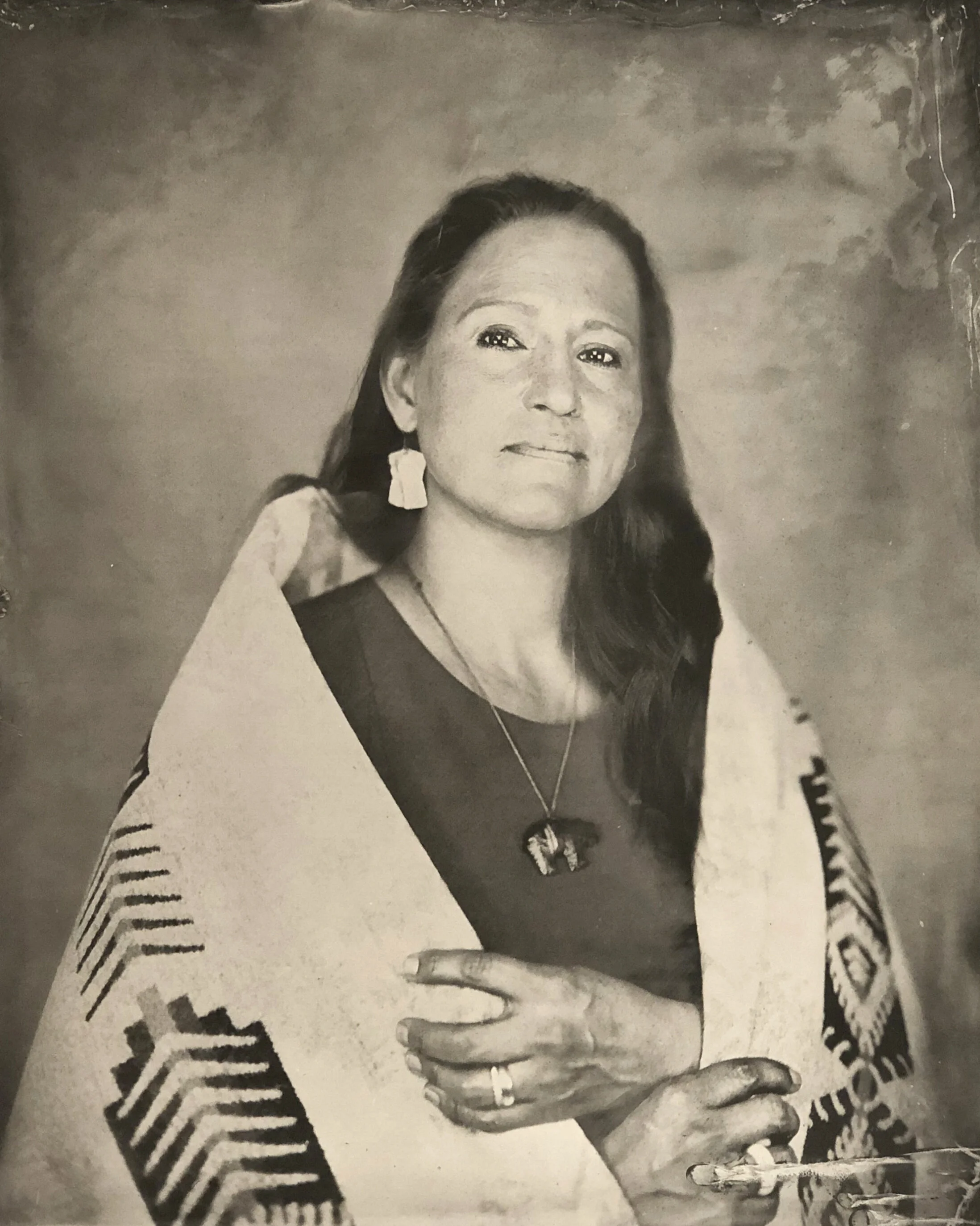Dr. Ojistoh Horn , 2019 Platinum/Palladium Print From Collodion Photographic Plate