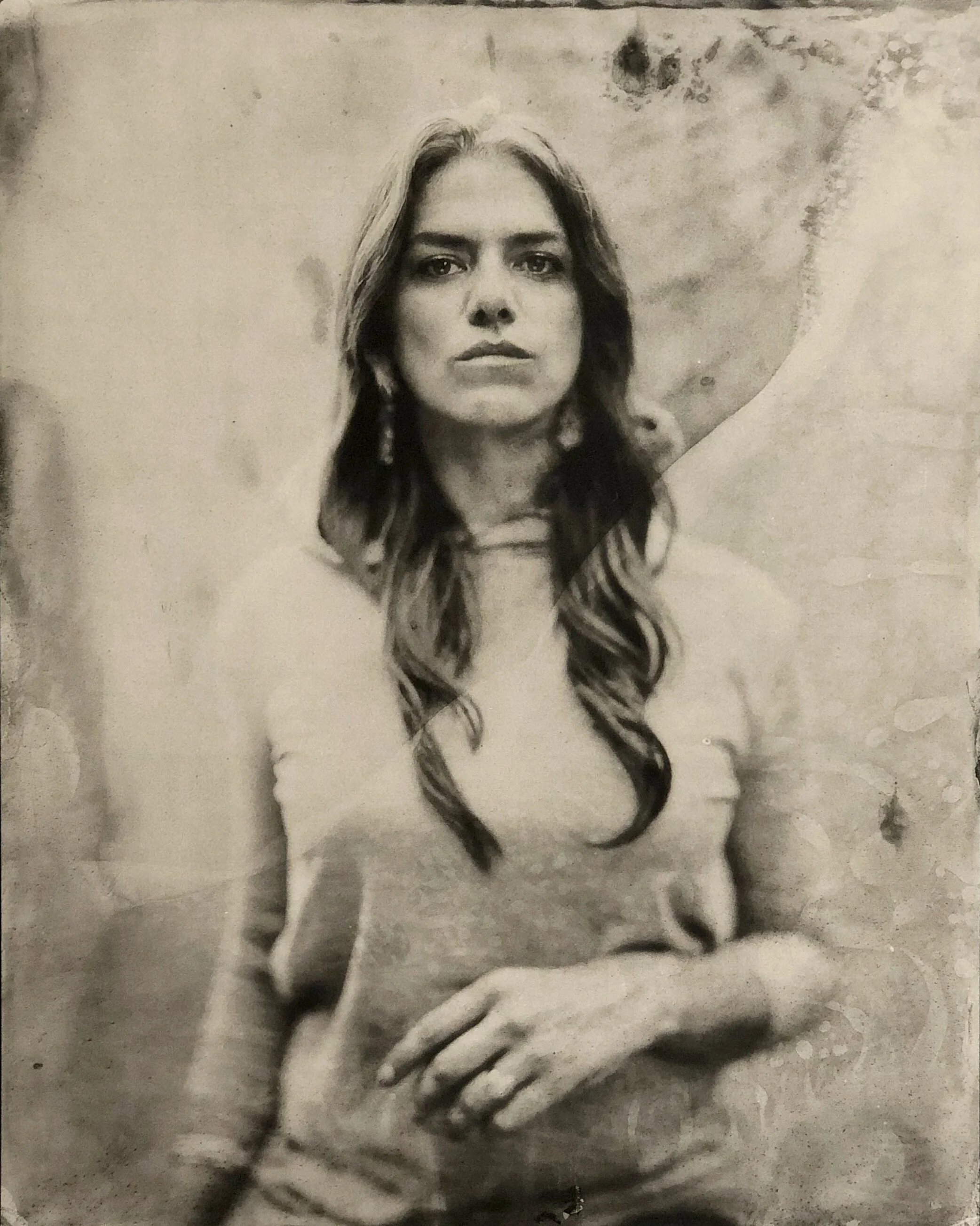 Kaniehtí:io Horn , 2017 Platinum/Palladium Print From Collodion Photographic Plate