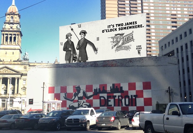 Two James wall clock