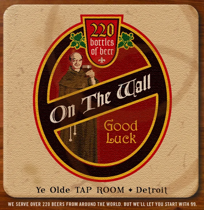 "Wall" coaster promo