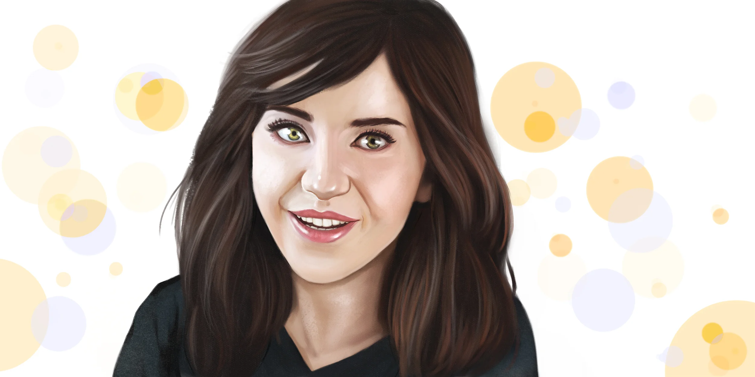 Portrait Illustration done for The Daily Dot's #WCW blog, highlighting female creators on Youtube whose work we admire. Art Director: Jason Reed Youtuber: Melanie Murphy