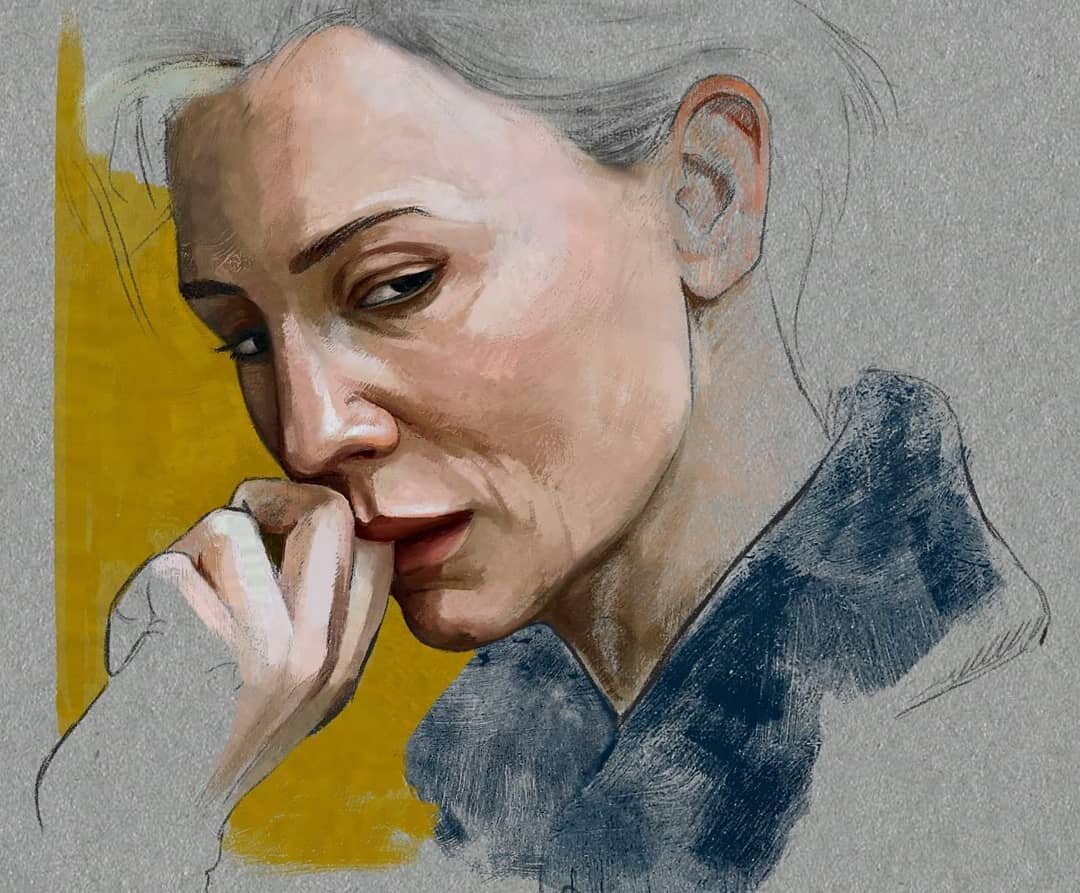 Here's a rough stage of a portrait study. Trying to get back into the groove of things.
.
..
..
.
.
#painting #digitalart #paintingstudy #sketchdaily #portraitstudy #cateblanchett #portraitart #digitalpainting #digitalartwork #markmaking #workinprogr