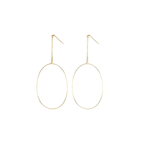 Earrings -LIM Collection Ellipse Earring post Pendant : Eur 230 18 Kt gold
