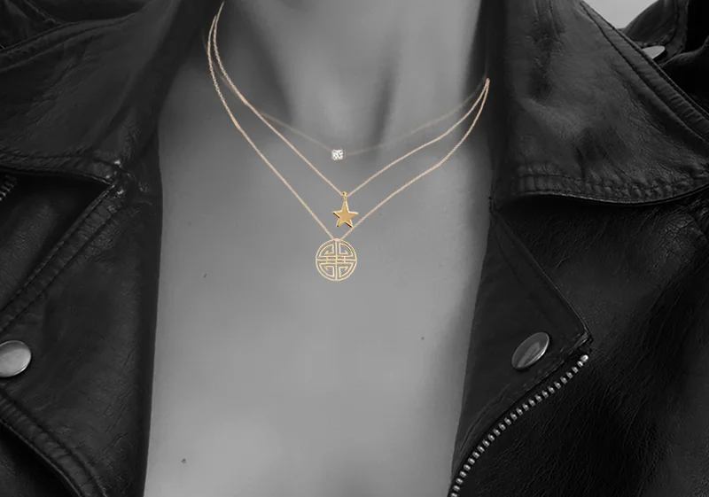 MANDALA Collection Chinese symbol Pendant Eur 220 Chain Eur 100 18 karat gold