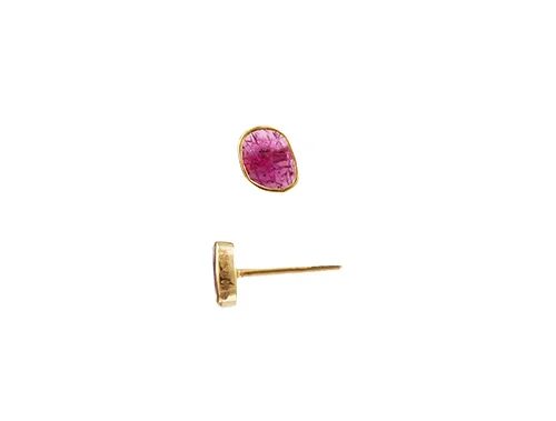 MARGOTIN Collection Margotin Dot earrings African ruby Earrings Eur 310 18 karat gold