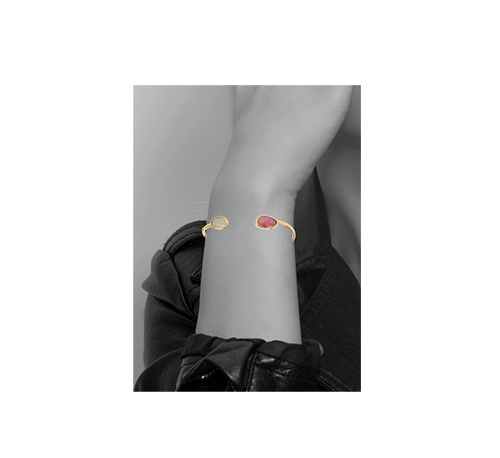  MARGOTIN Collection Margotin bangle bracelet Natural translucent natural sapphires Eur 520 18 karat gold 