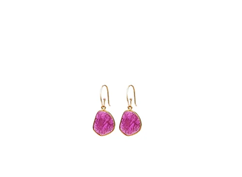 MARGOTIN Collection Margotion pendant earrings African Ruby Pendant Eur 310 Hooks 90 18 karat gold