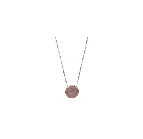  MARGOTIN Collection Margotin necklace Natural untreated sapphire Rosy pink Eur 320 18 karat gold    