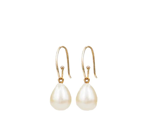 SOLO Collection White Pearl earrings Pearl pendants EUR 90 Hooks EUR 90 18 karat gold