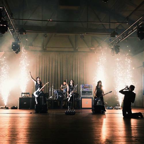 Indoor Fireworks Fountains for Music Video - Blaso Pyrotechnics