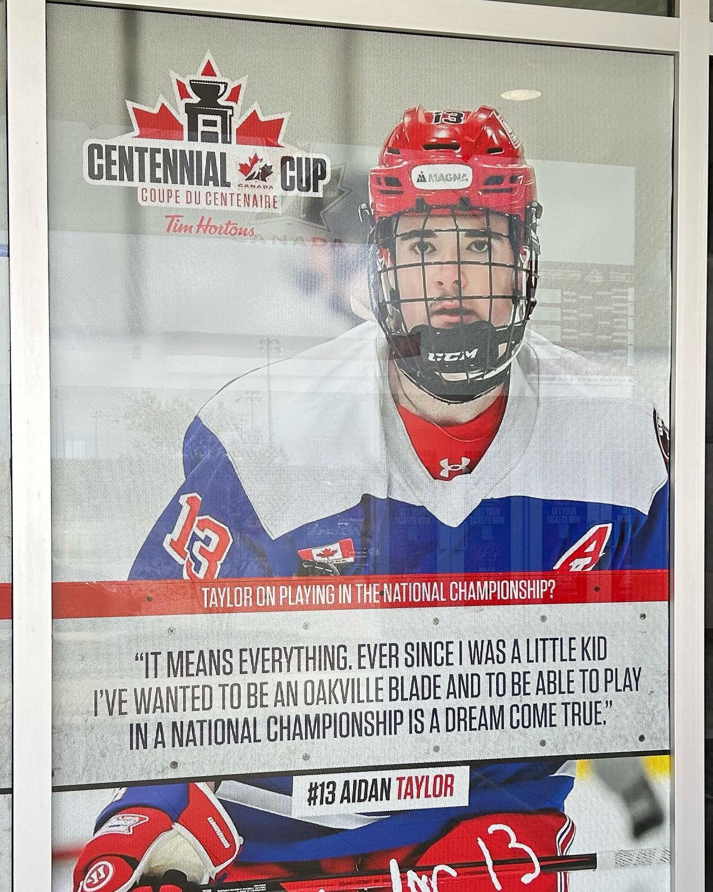 CENTENNIAL CUP | Our man @atayls13 at Day 2 of the #CentennialCup 
:
:
@oakvilleblades @cjhlhockey @hockeycanada 
#theINNOway #AdvancingEveryPlayer #hockeyisfun