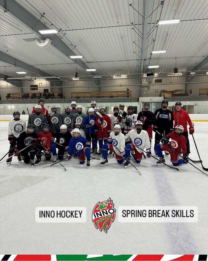 🔴🟢⚫️ 3 great days with this group at our Spring Break Skills sessions focusing on rolling on edges, puck protection, deception &amp; escapes. 
:
:
#theINNOway #AdvancingEveryPlayer