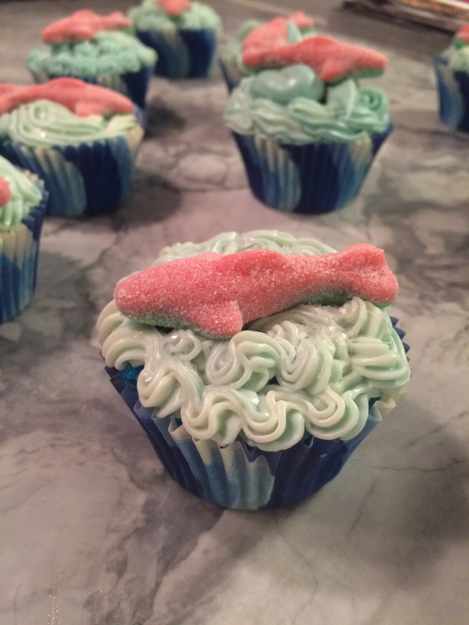 Blood in the Water Shark Cakes