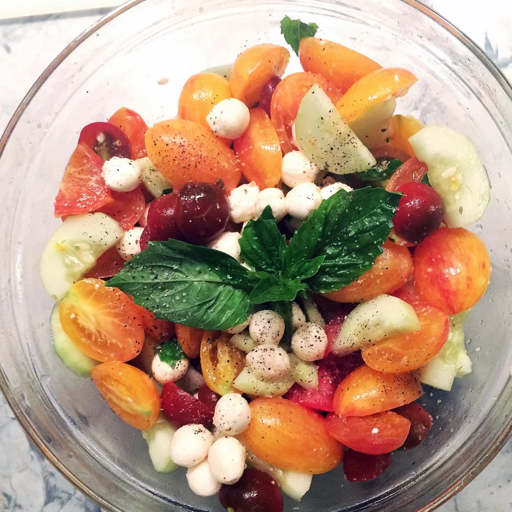 Tomato Salad with Greek Vinaigrette