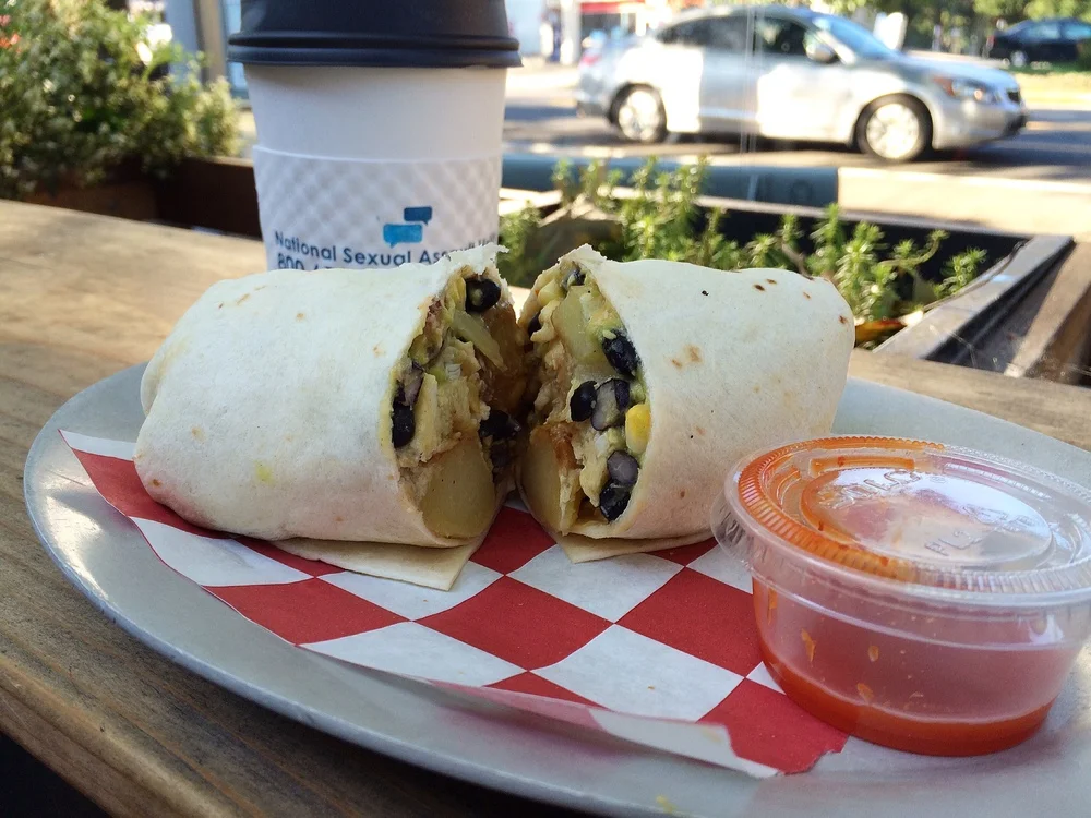 The infamous breakfast burrito.