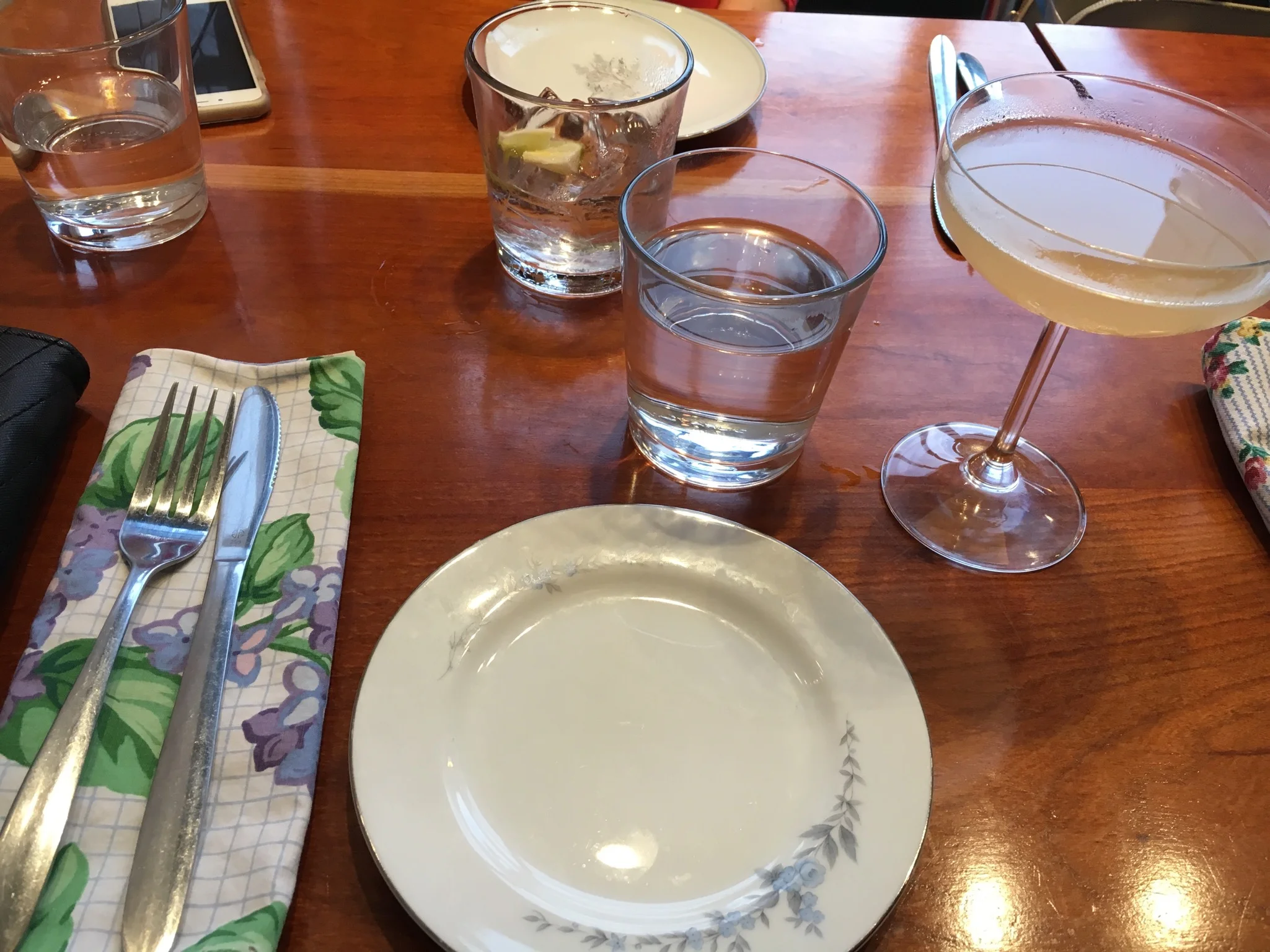Scenes from the dinner table at Sally's Middle Name.