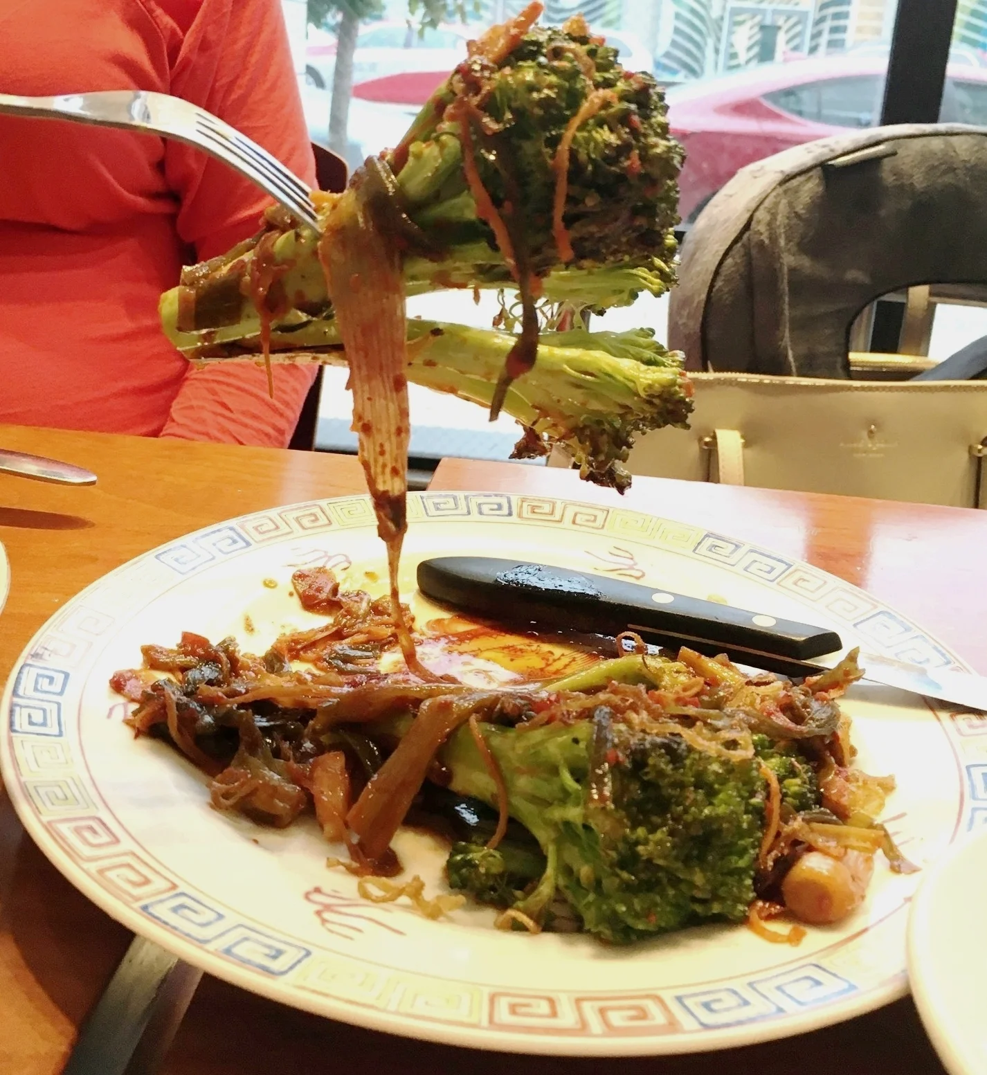 Roasted Broccoli with Kimchi.