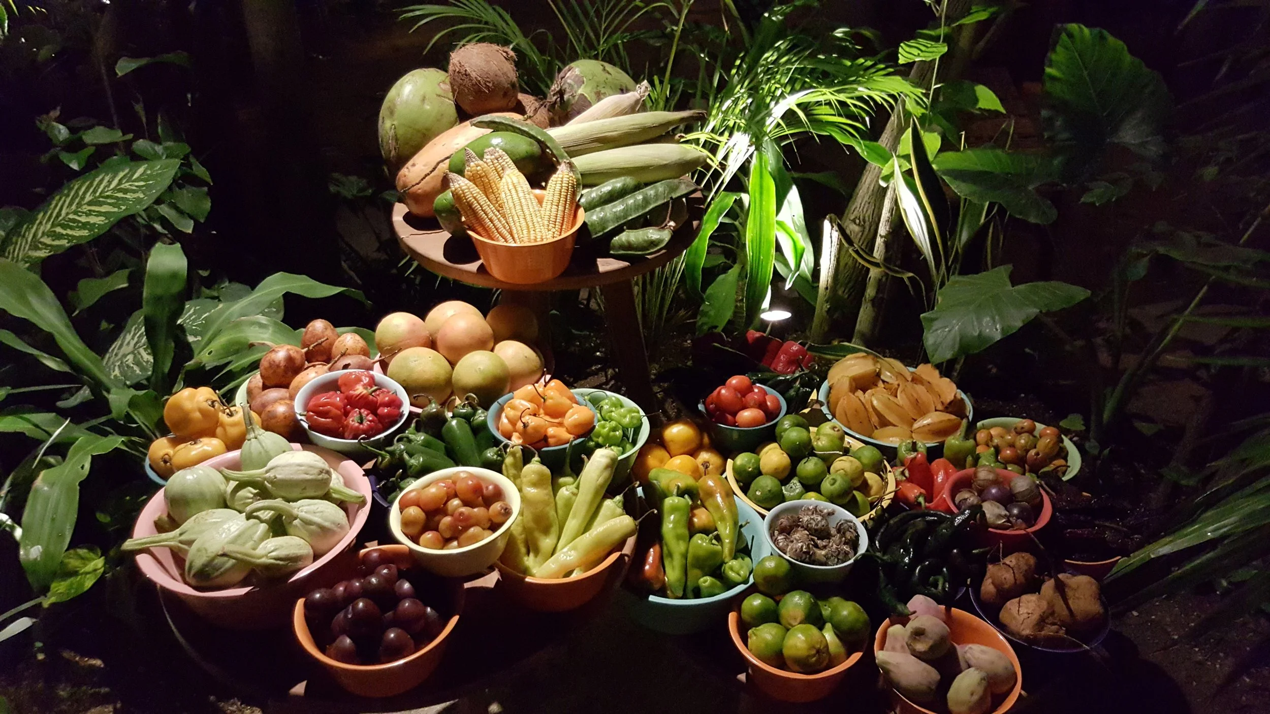 The offering displayed upon entering.