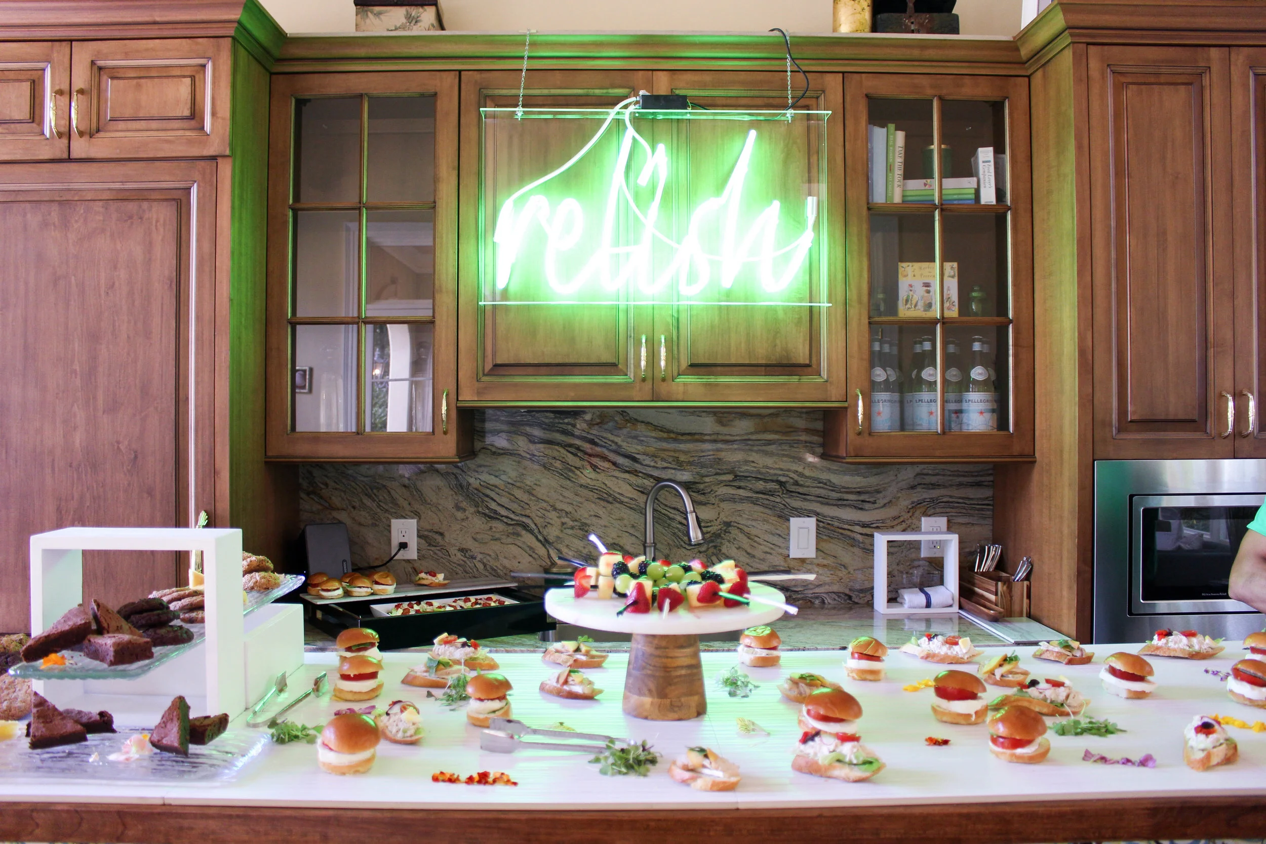 The spread by Relish Catering.