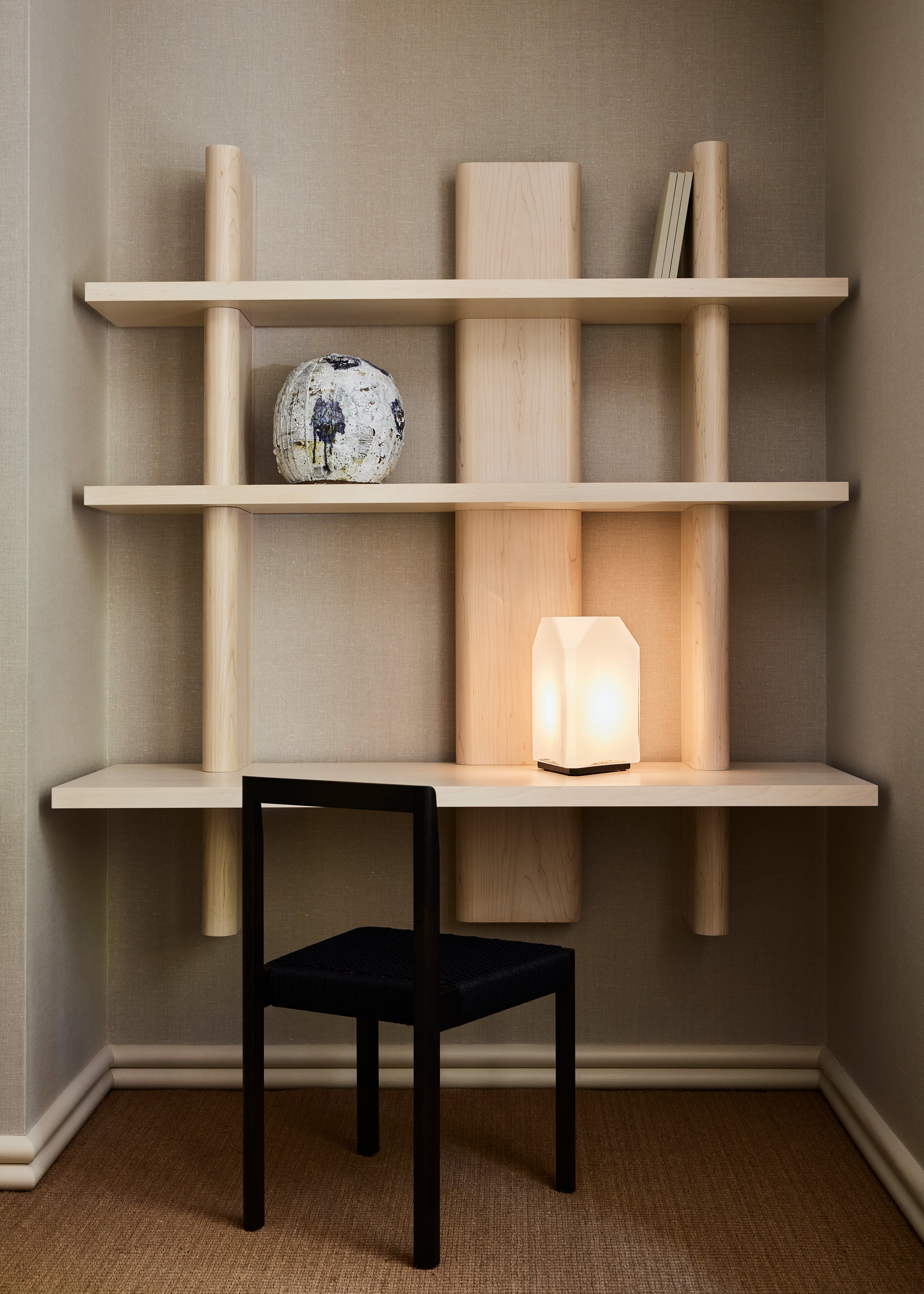 LANDRY WALL MOUNT BOOKCASE / DESK