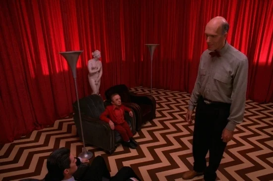Just a run of the mill day in The Black Lodge in "Twin Peaks."