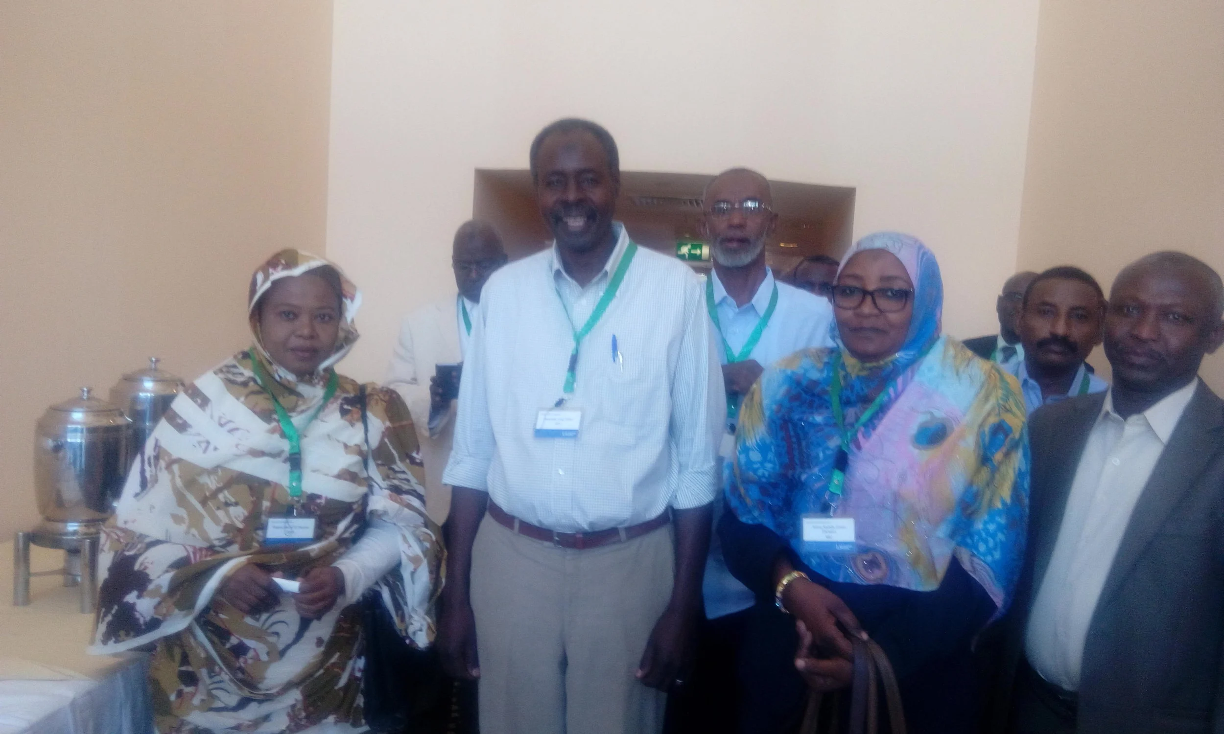 Training participants with the Landell Mills Chief Technical Advisor, Abdul Hamid Rhametalla (on right)