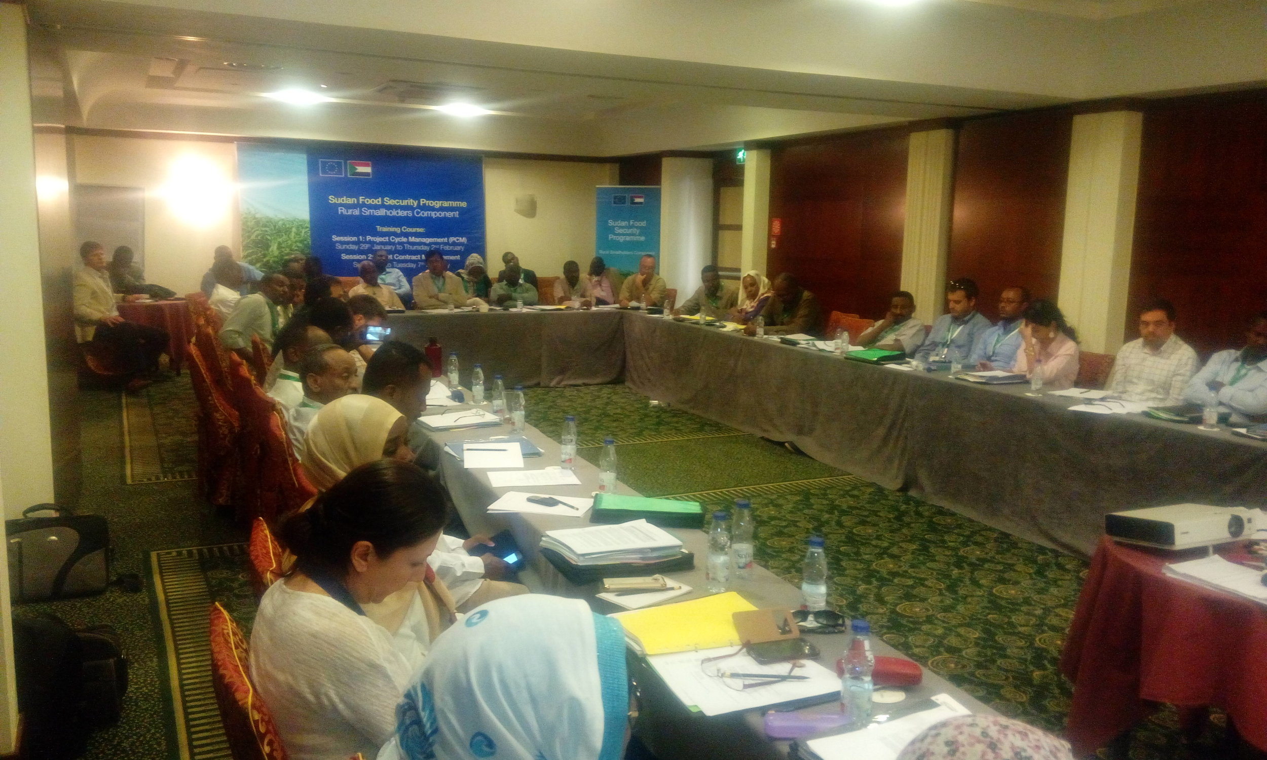 Trainees during a Grant Contract Management training session