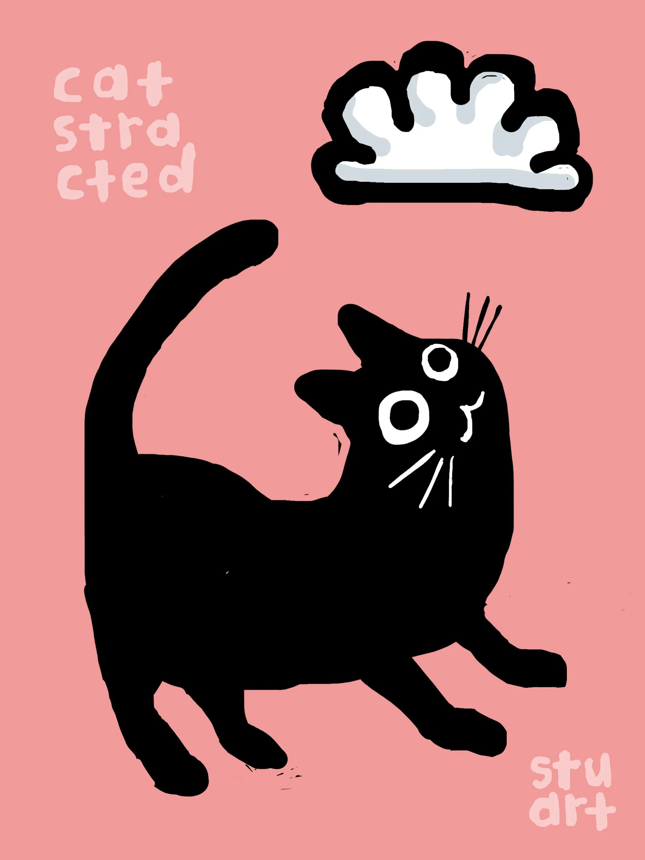 Cat Stracted