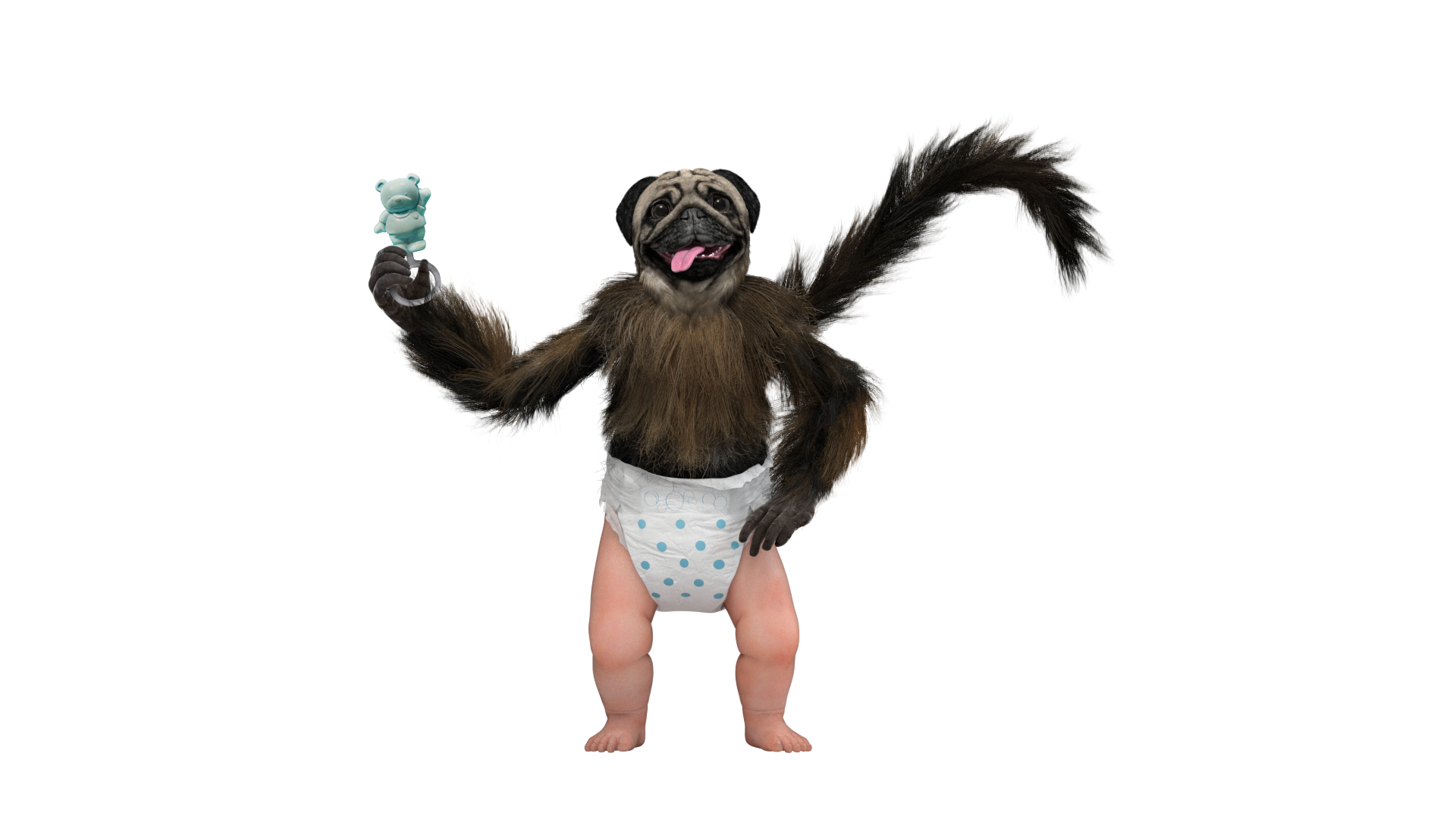 puppy monkey baby toy