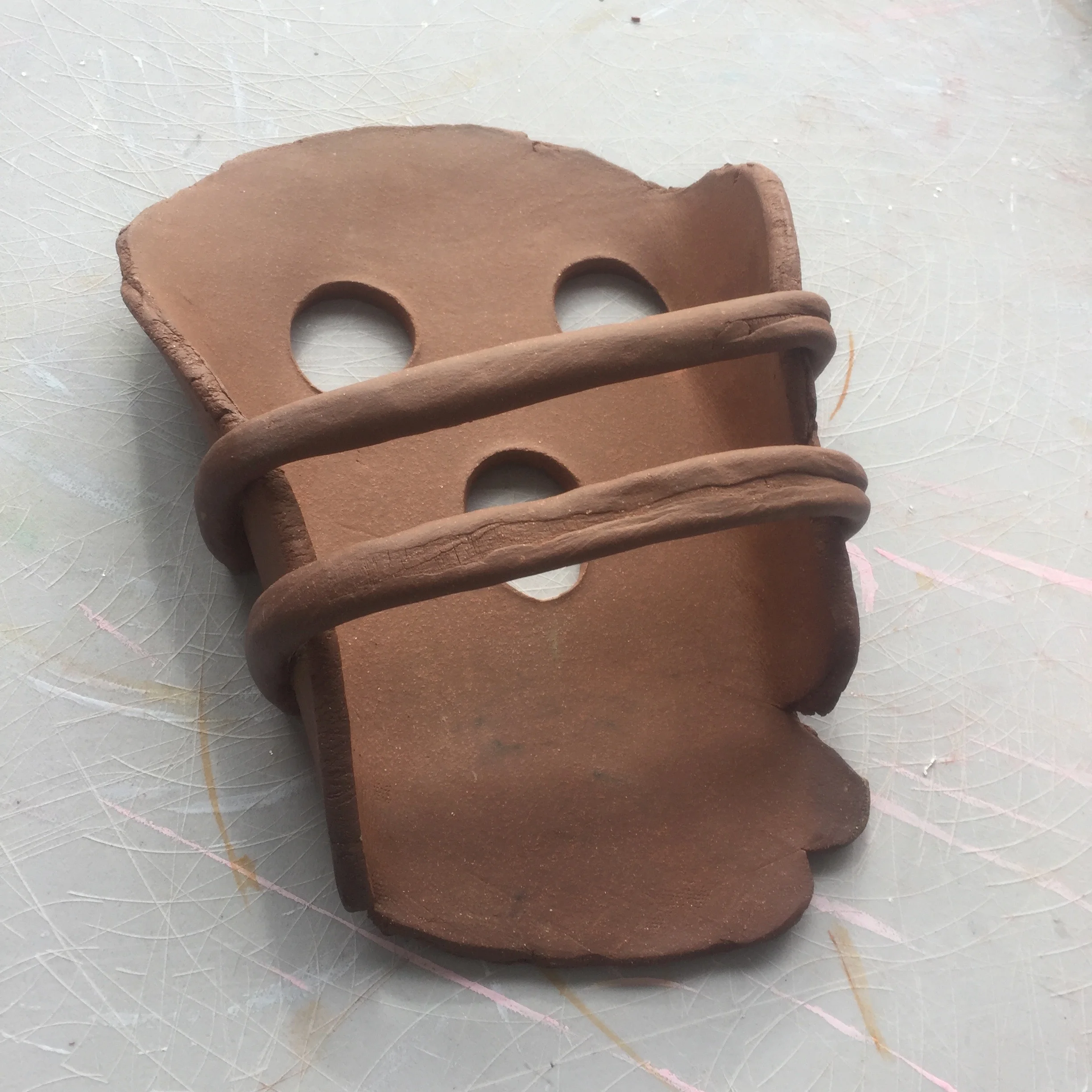 Untitled, 2018, ceramic, 8 x 6 x 3 inches