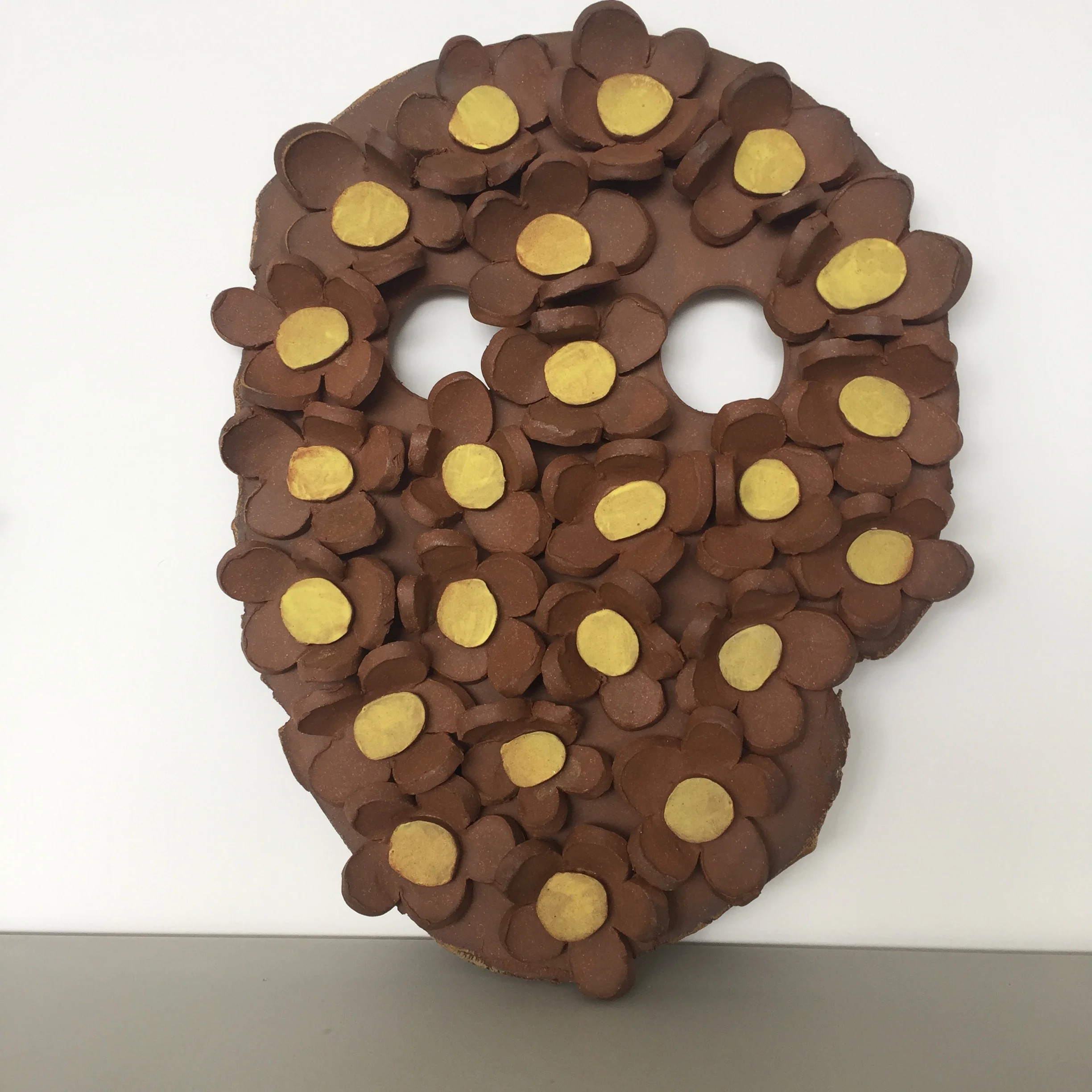 Untitled, 2018, glazed ceramic, 15 x 10 x 2 inches