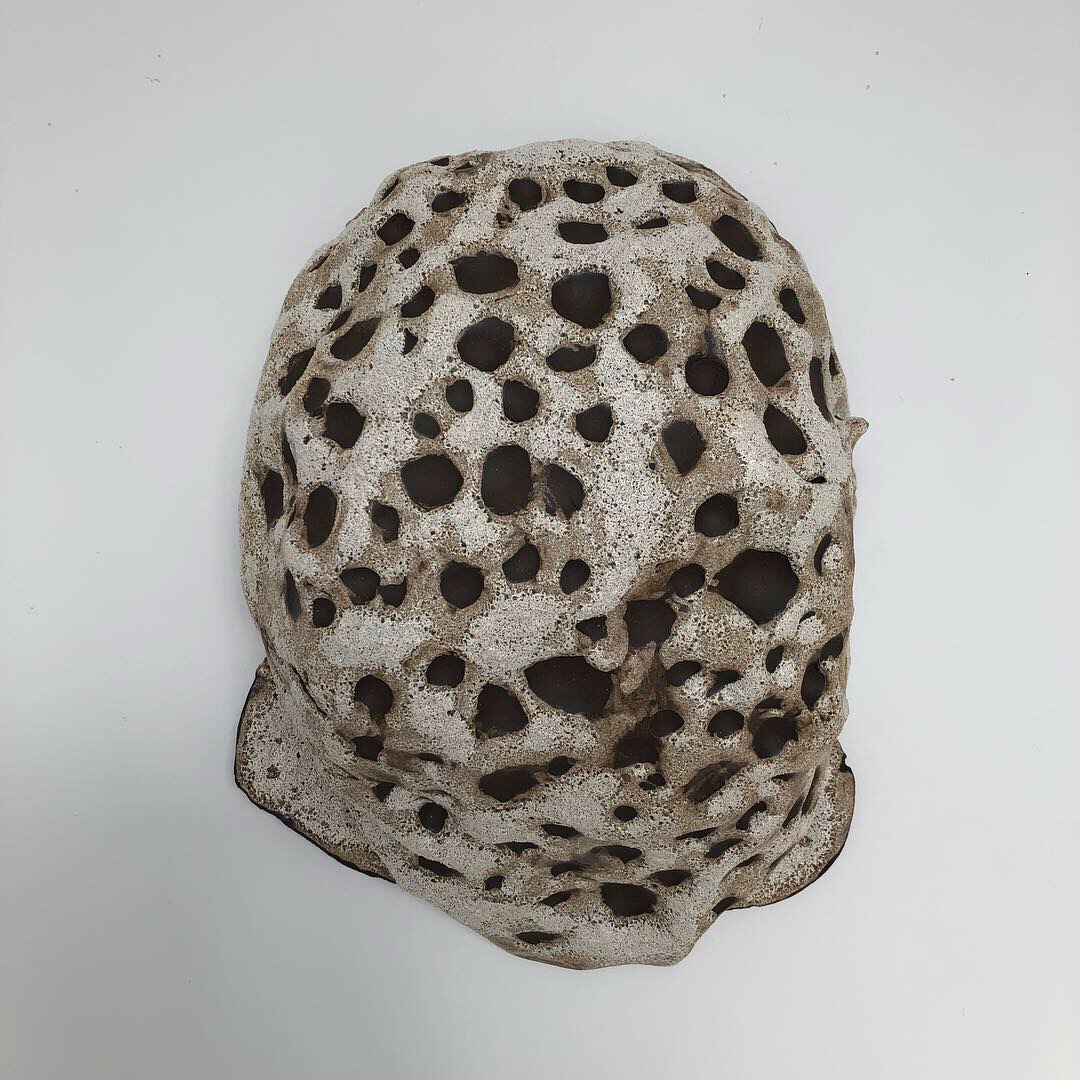 Moon Belly, 2019, glazed ceramic, 14 x 10 x 6 inches