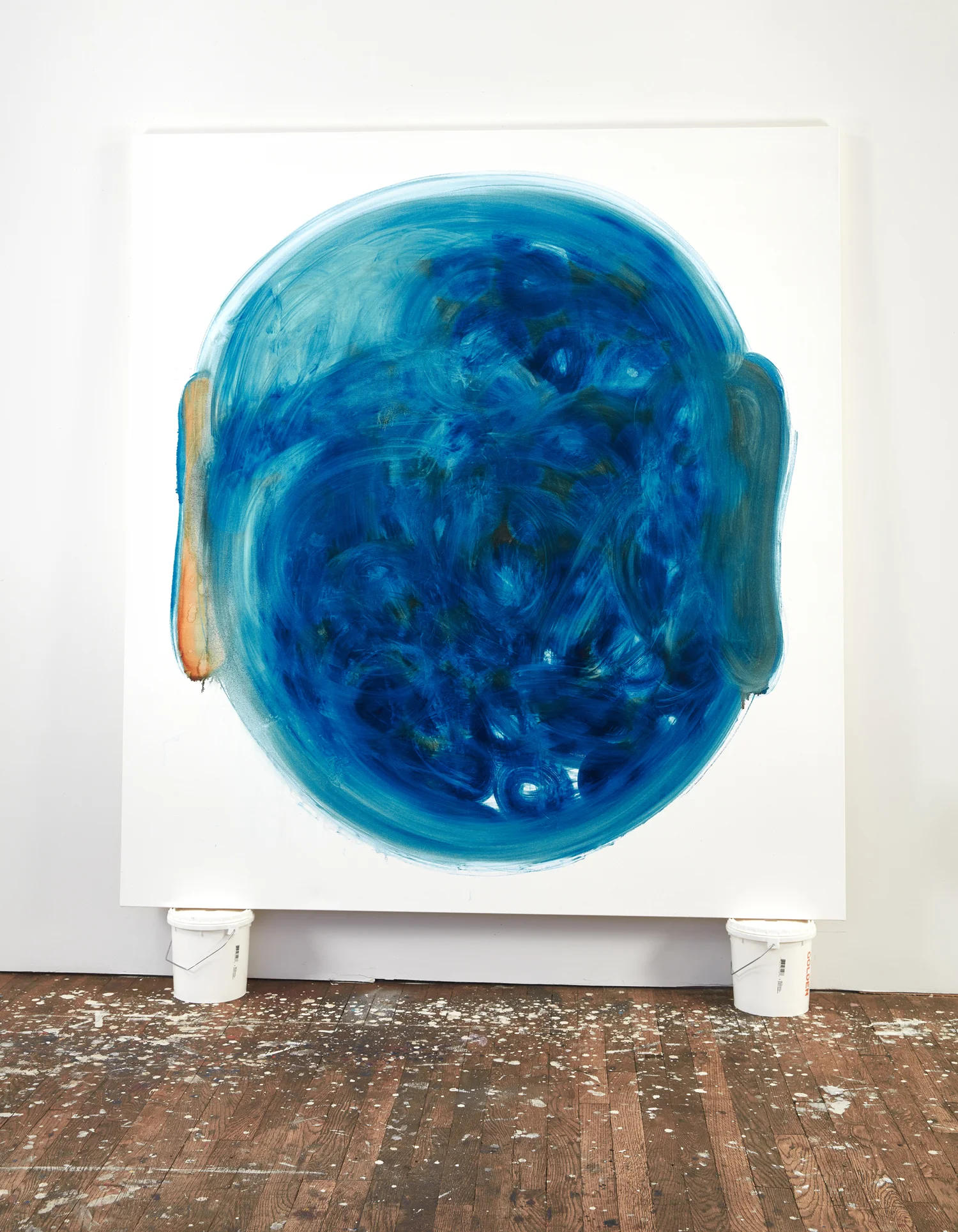 Untitled Water, 2018, oil on canvas, 70 x 64 inches