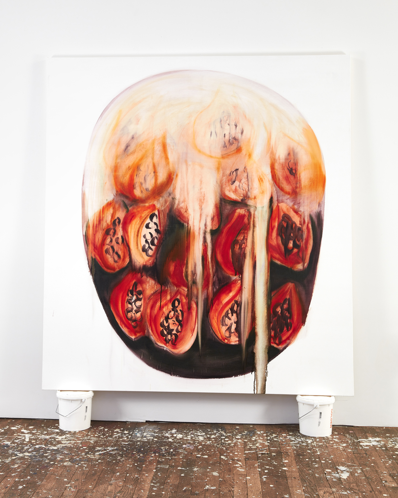Ripe Fruit, 2019, oil on canvas, 70 x 64 inches