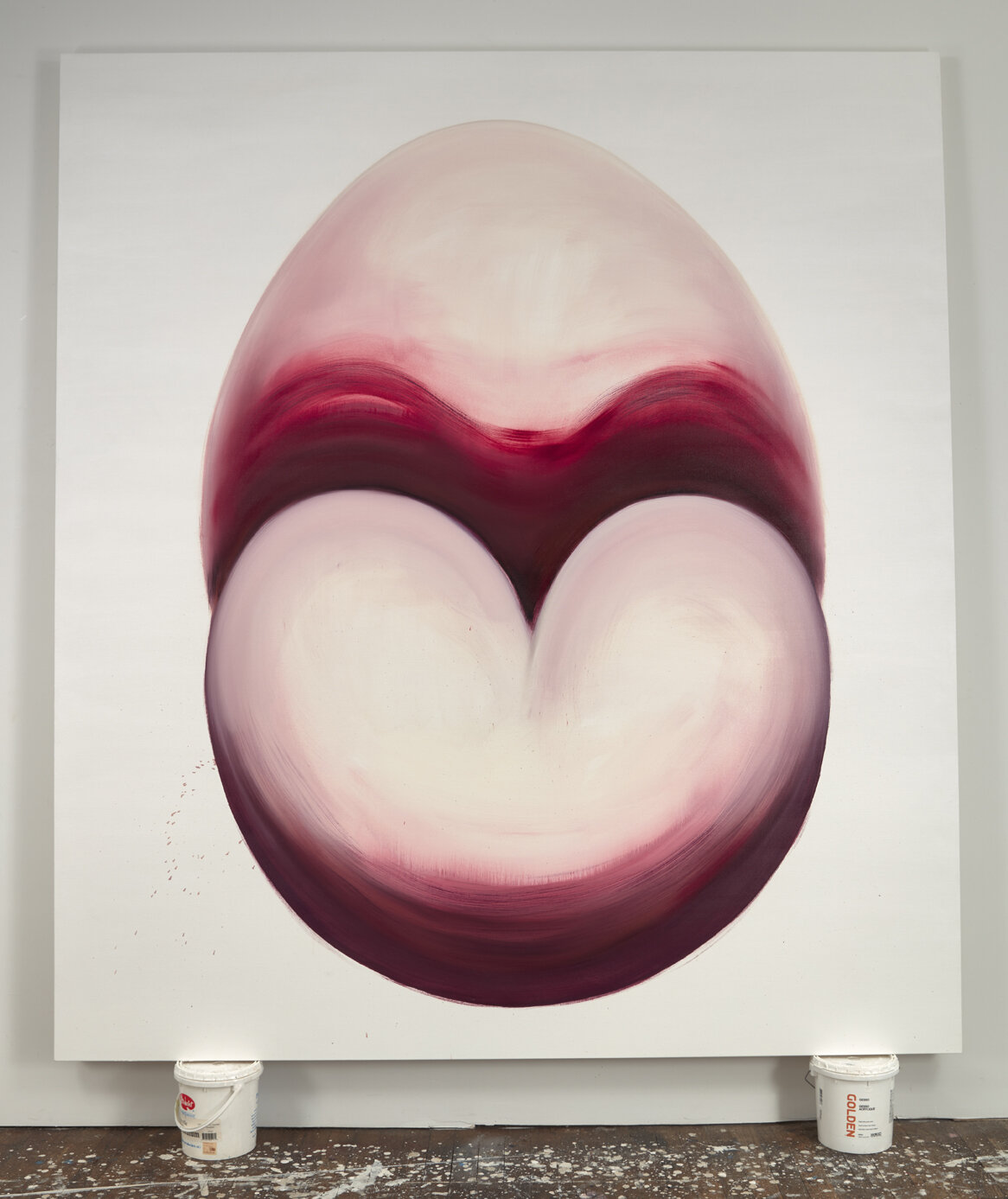 Venus Egg, 2020, oil on canvas, 90 x 80"