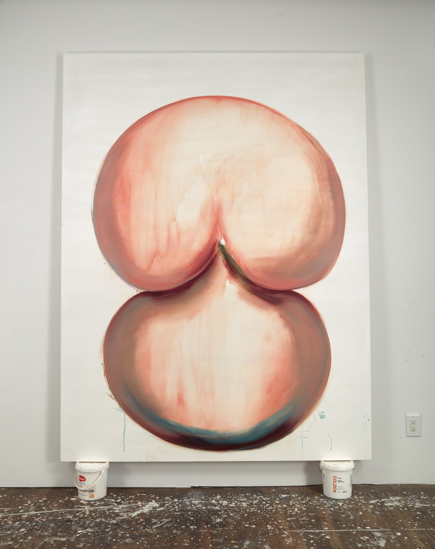 Venus Figure, Fertility Symbol, 2019, oil on canvas, 96 x 72"
