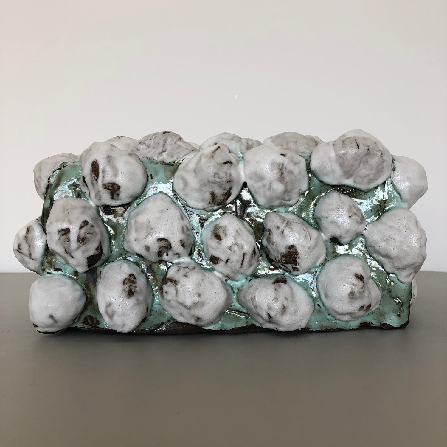 Funerary Box, 2019, glazed ceramic, 5 1/2 x 12 x 8"