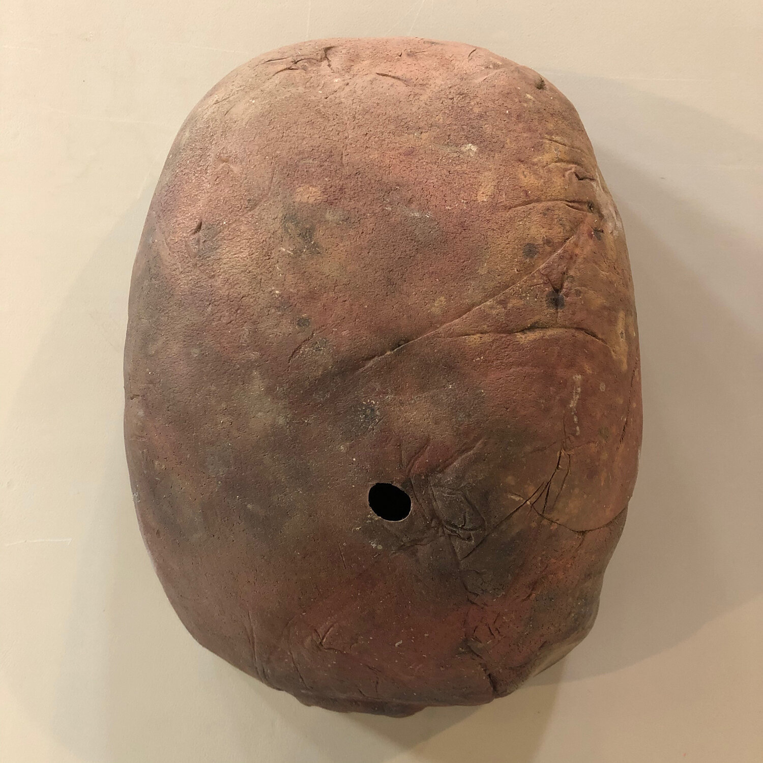 Belly, 2019, pit fired ceramic, 13 1/2 x 10 x 6 1/2"