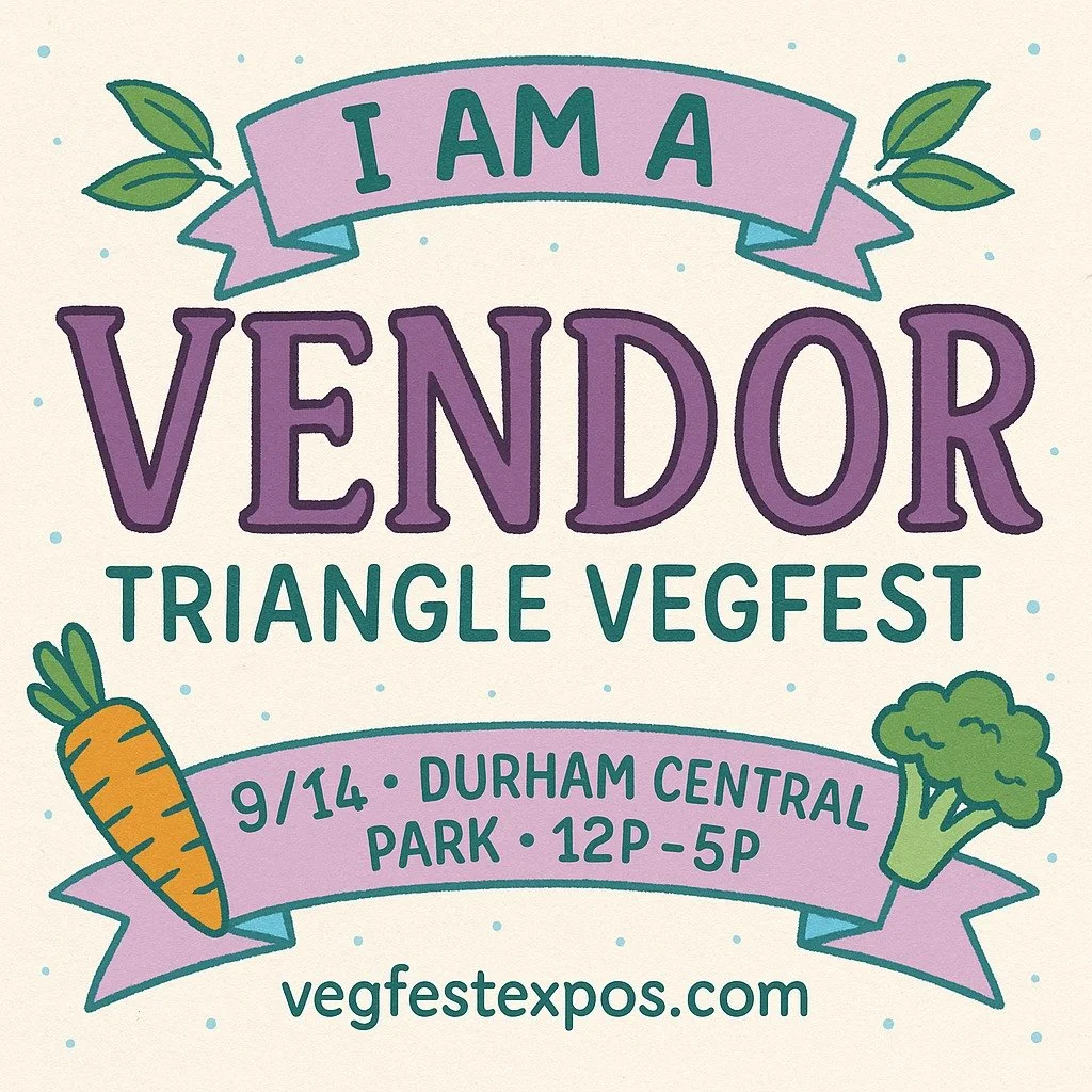 🌱✨ Exciting News! ✨🌱
I&rsquo;ll be a vendor at Triangle Vegfest on 9/14 at Durham Central Park (12&ndash;5 PM)!
Come find me and explore:
🕯️ Vegan candles infused with love
💎 Crystal bracelets + necklaces for balance &amp; energy
🛁 Healing bath 